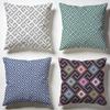 Flowing Meander Pattern Cushion Cover Soft Pillow Cases for Home Bedroom Living Room Sofa
