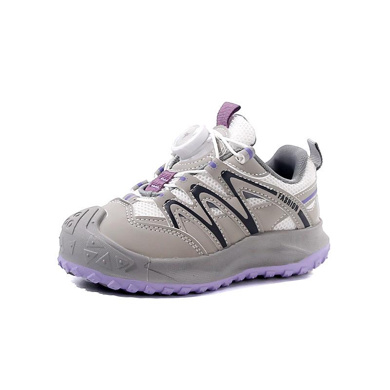 2025 Girls' & Boys' Mesh Dial Buckle Sports Shoes - Non-Slip, Soft Sole Trendy Trainers for Spring/Autumn