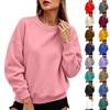 Women's Neck Long Sleeve Pullover Sweatshirt for Casual Wear