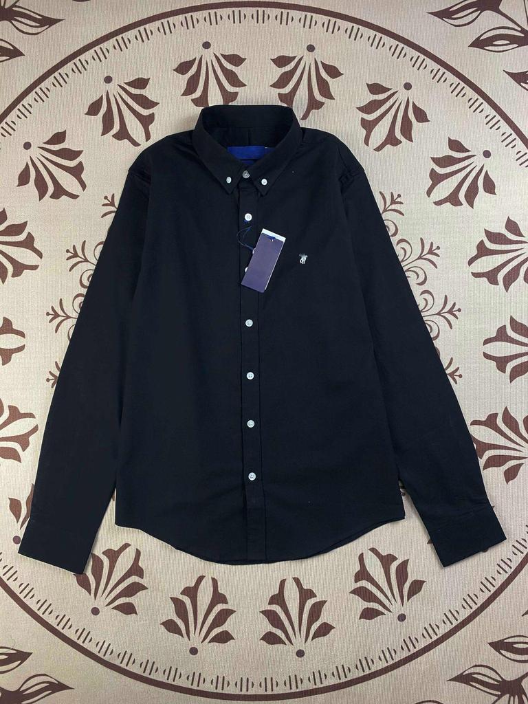 RL Ralph Lauren Dámské lněné polo tričko s logem Little Pony - Dlouhý rukáv, Vyšívané, Ochrana proti slunci, Jaro/Podzim.