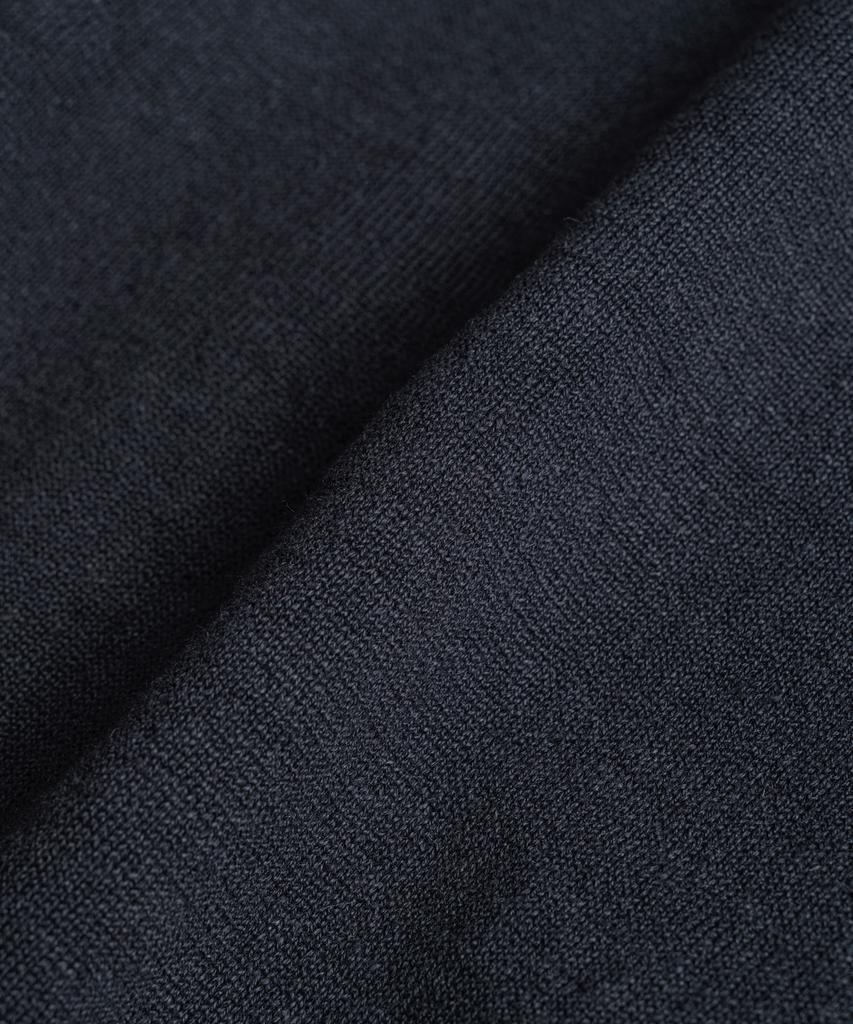 Bihebieo European Flax™ Linen Roll Neck 1/2 Knit Ink Navy