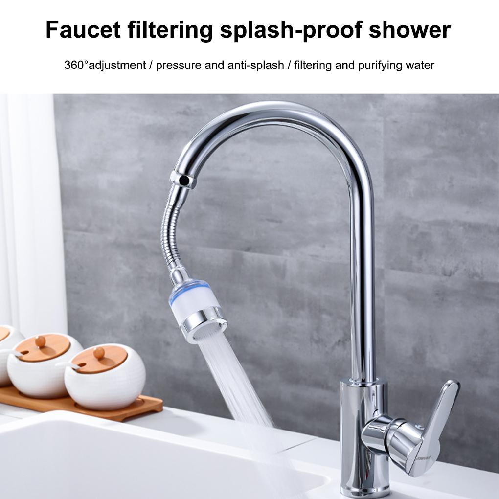 Faucet Aerator 360 Degree Rotatable Pressure Boosting Adjustable Water Washable Kitchen Sink Tap Bubbler Sprayer Accessory