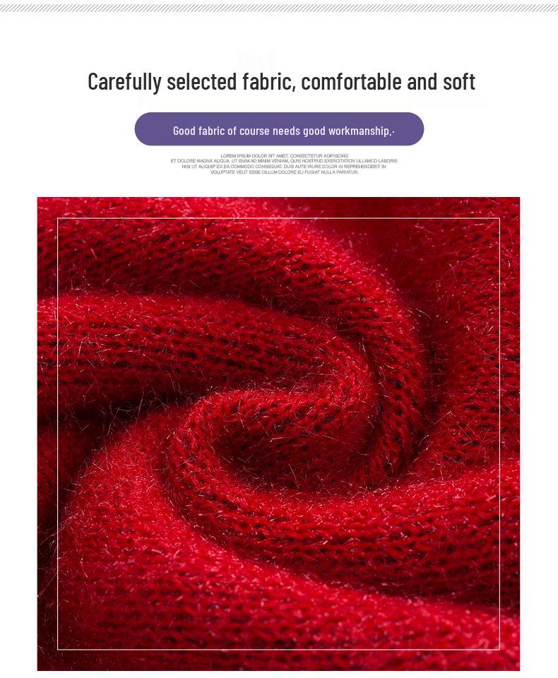 Cardigan a maglia autunnale/invernale da donna anziana