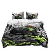 Three-Piece Bulldozer Large Truck Quilt Cover Two-Piece Bedding Kit