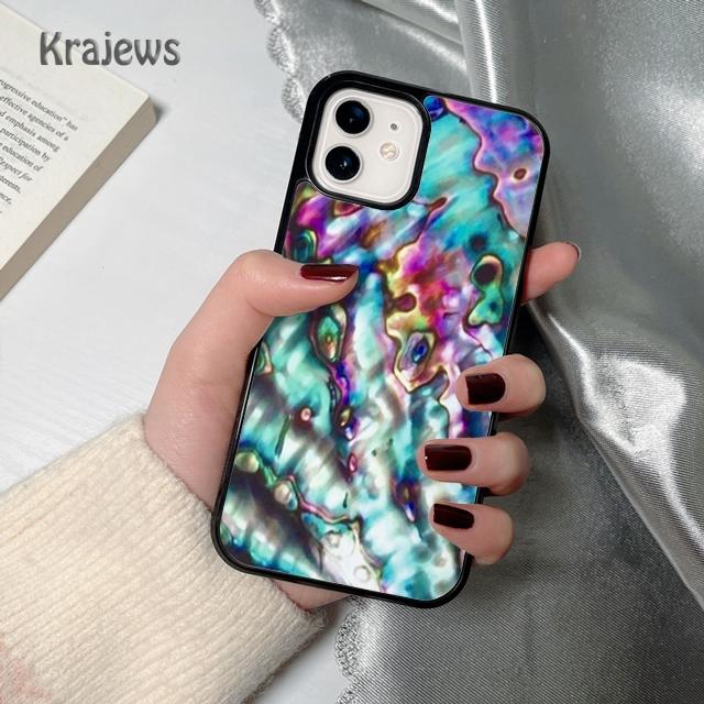 Abalone Sea Texture soft Phone Case Cover For iPhone 17 Air 16 15 14 plus 12 13 pro max coque Shell Fundas