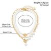 Elegante Collana a Strati per la Clavicola: Patchwork Retro con Imitazione di Perle per Donna