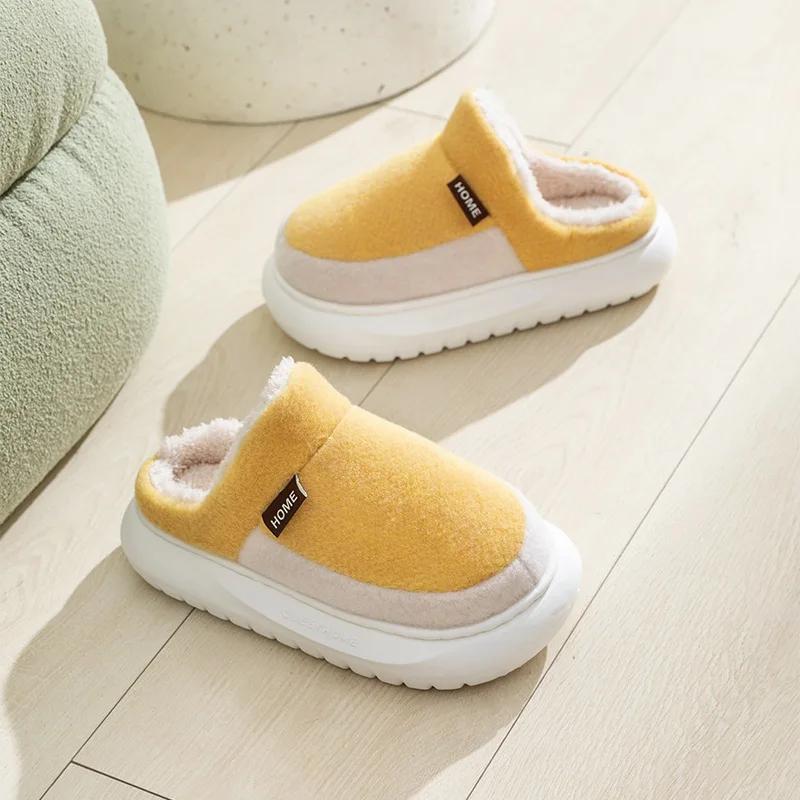 Fashion Winter Platform Women's Home Slippers Flats Fluffy Luxury Designer Woman Shoes Indoor Casual Plush Footwear Fuzzy Fur Slides New