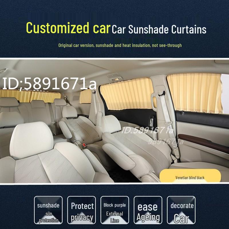 Nissan Livina Aluminum Alloy Double Track Car Sunshade for Side Windows