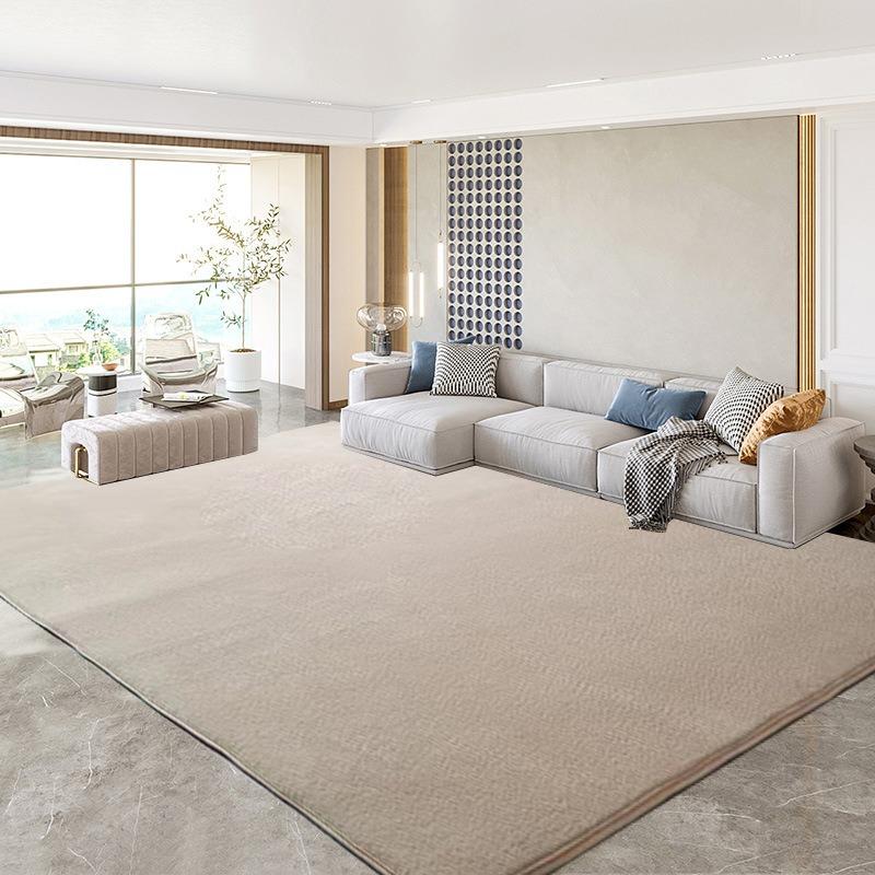 Soft Coral Fleece Carpet For Living Room Sofa Coffee Table Rug Kids Bedroom Soundproof Mat Balcony Cushion Home Decor Gray