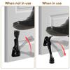 1Pc/2Pcs 5 Inch One Touch Adjustable Height Door Stop Zinc Alloy Door Stopper  Alloy Foot-Operated Lever Door Hardware