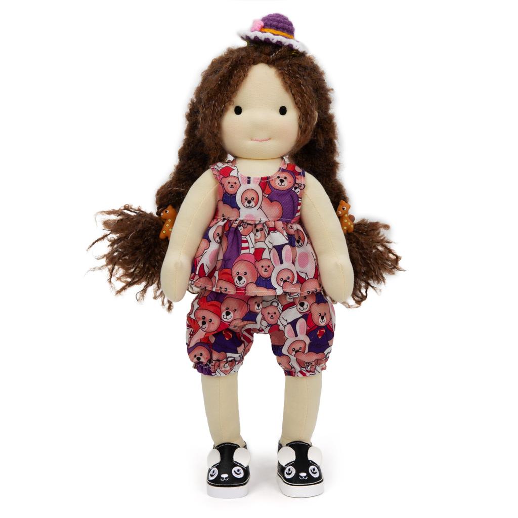 BlissfulPixie Handmade Waldorf Doll Clothes 30cm Clothing Set with Nice Box for Girls Christmas Birthday Gift Alice Clothing Accessories -