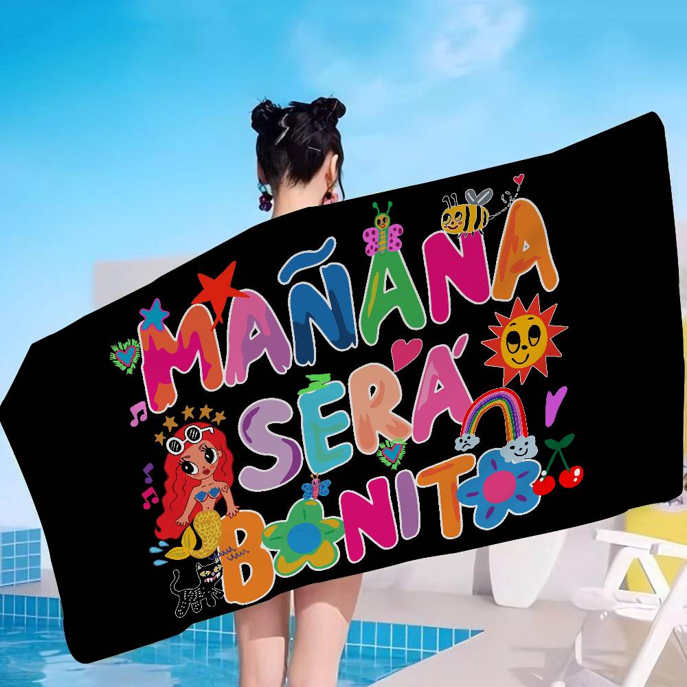 K-Karol G Manana Sera Bonito Grandi Asciugamani da Spiaggia in Microfibra Asciugatura Rapida Asciugamano Sabbia Asciugamani da Spiaggia Asciugamano per Piscina per Viaggio Nuoto Piscina Yoga