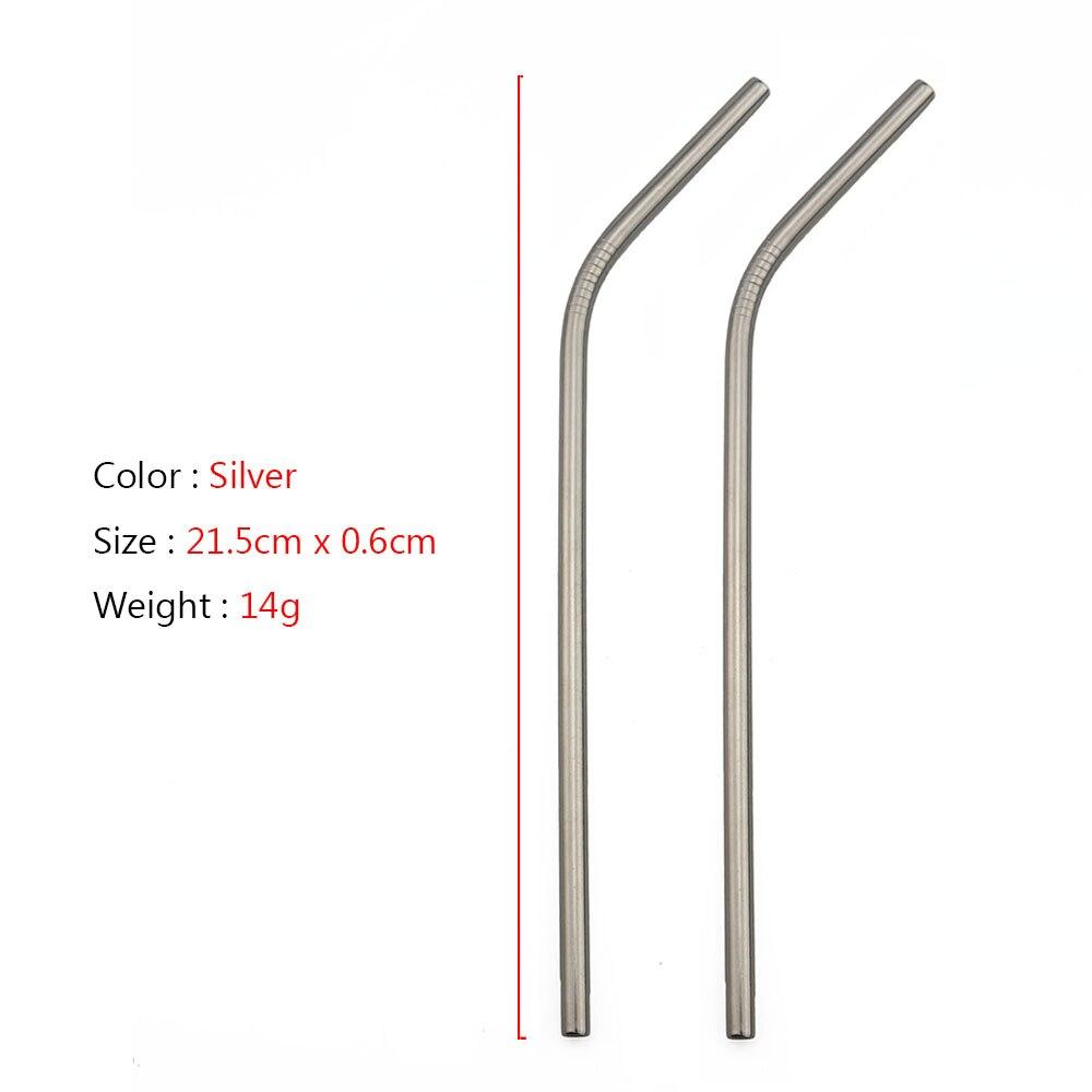 

2 шт., соломинка высокого качества из нержавеющей стали, экологически чистая многоразовая соломинка, аксессуар для вечерние сока, бар, можно мыть в посудомоечной машине bent серебряный