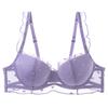 Sexy Lace Underwear Women's Summer Thin Soft Steel Ring French Underwear Big Chest Small Anti-sagging Bra Cover