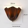New Retro LED Glass Wall Lamp Shell Modeling Living Room Background Wall Corridor Bedroom Bedside Decorative Lighting