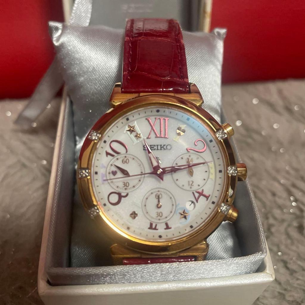 Used SEIKO LUKIA Solar Chronograph Watch