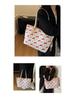 Cherry Print Denim Handbag - High-Quality, Large Capacity Commute Tote Shoulder Bag, 2025 Fashion.