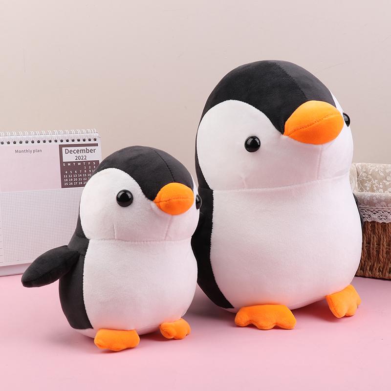 1 Piece 25/35/45Cm Cartoon Colorful  Penguin Plush Doll Pillow Blue Black Pink Animal Toy Home Decoration Gift For Boys Girls