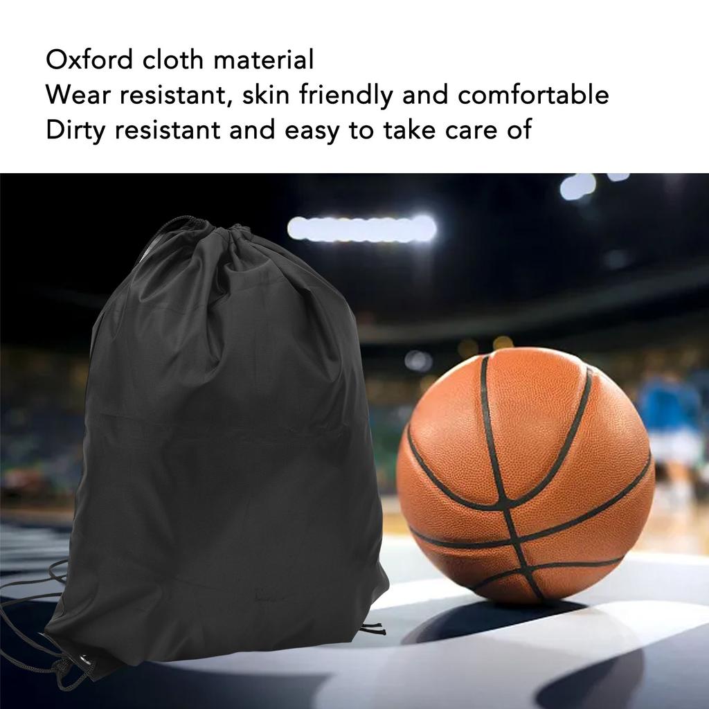 5PCS Drawstring Backpack Large Capacity Waterproof Oxford Cloth Sports Gym Packsack for Soccer Basketball Volleyball
