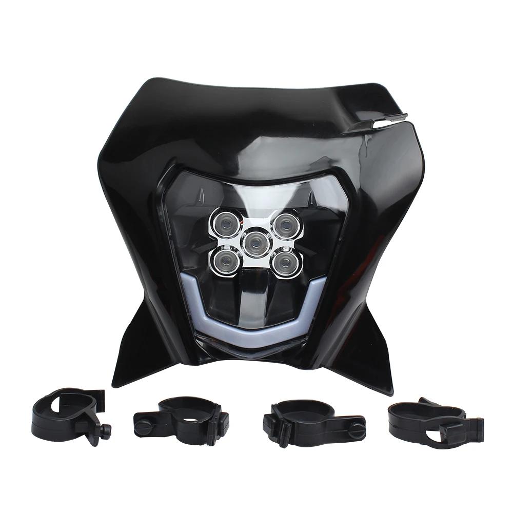 For KTM EXC 300 Motorcycle LED Headlight XC SX XC-W 125 250 350 450 530 2018-    Dirt Bike Motocross Modified