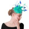 European And American Feather Headgear Popular Bridal Hair Accessories Banquet Photo Top Hat Jadeite Green Headgear