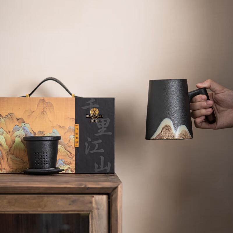 Chinese Style Ceramic Office Tea Mug