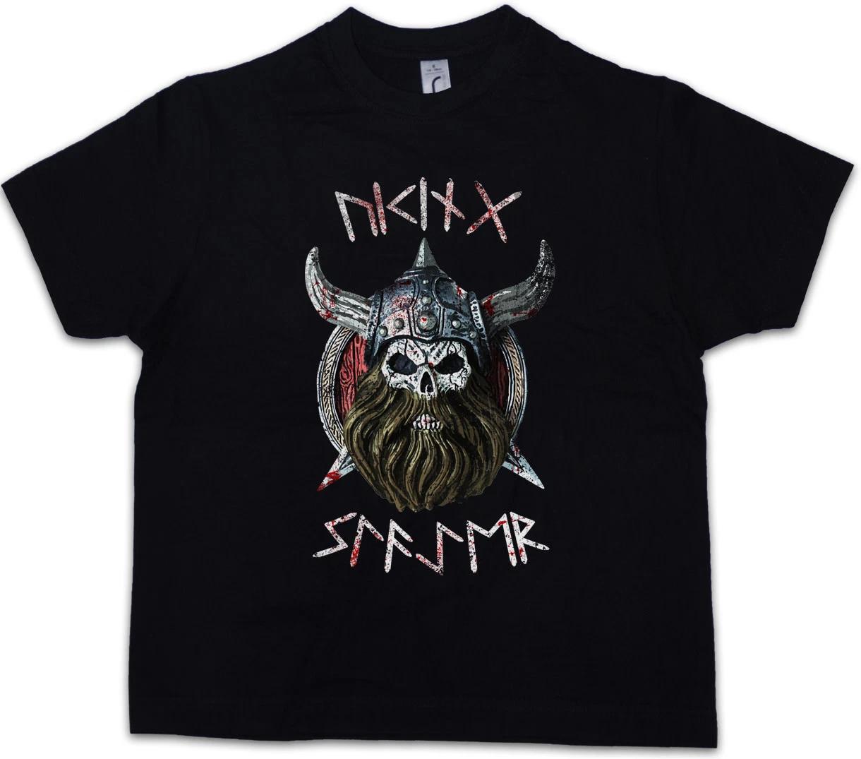 VIKING SLAYER Kids Boys T-Shirt Warrior Viking Thor Odin Loki Vikings Rune 110