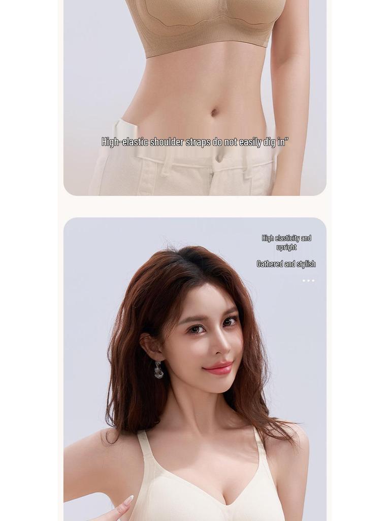 Seamless Invisible Push-Up Bra for Women - Thin, Soft, Anti-Sagging, Side Support