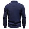 Autumn and Winter New Men's Standing Collar Half Zipper Long Sleeved German Velvet Warm Bottom Shirt Men's Hoodie