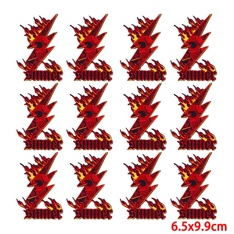 10 Pcs/lot Wholesale Embroidery Patch Iron On Patches For Clothing Patches On Clothes Jackets Decor Applique Sew Supplies