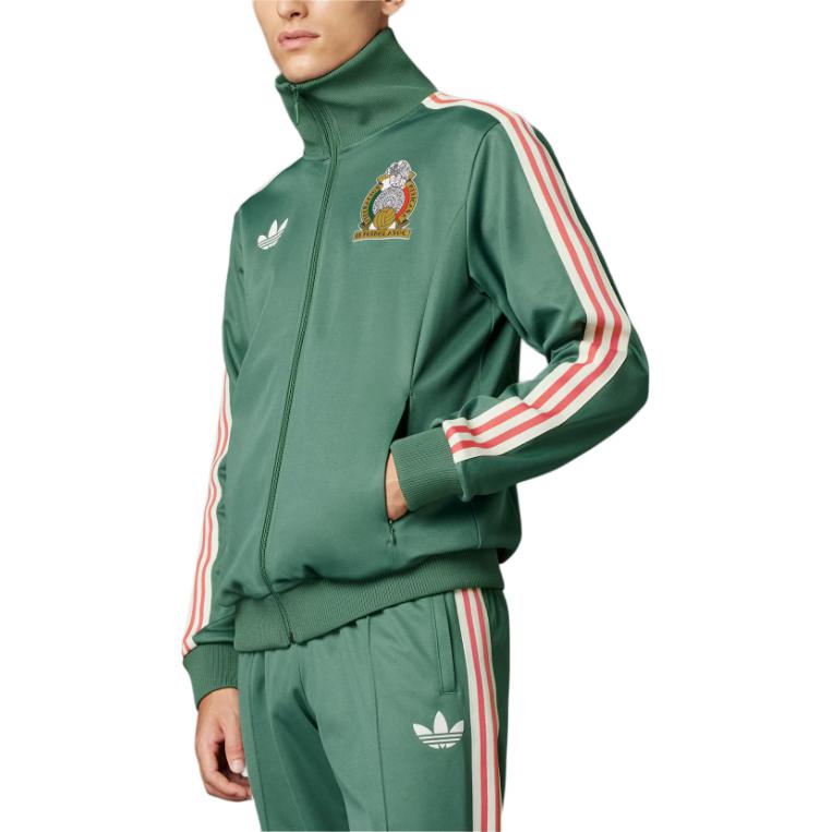 adidas Originals Fmf Og BB מעיל טרק לגברים ביגוד ספורט ירוק מחומצן IU2175