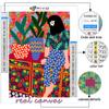 5D Diamant Malerei Tropical Bunte Mädchen Blume Diamant Stickerei Wand Kunst Kreuz Stich Bilder Für Wohnzimmer Wohnkultur quadro