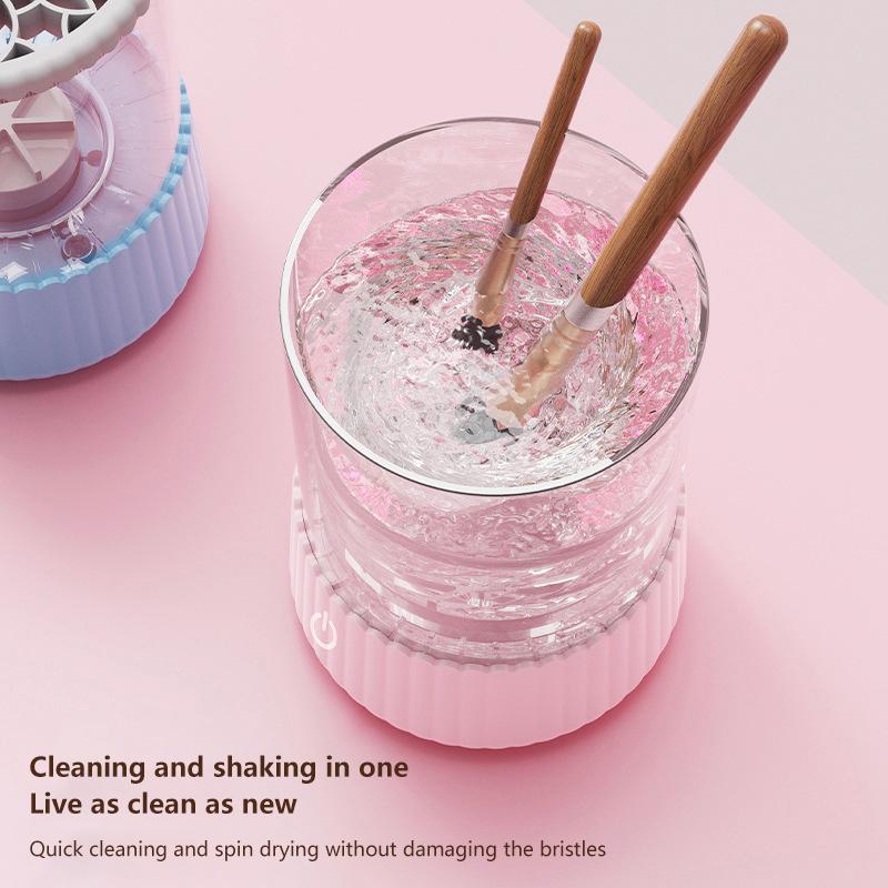 USB Electric Makeup Brush Cleaner Portable 3 In 1 Makeup Brushes Drying Rack Lazy Cleaning Brush Washer Machine Quick Dry Tool