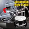 Automobile Wheel Hub Scratch Reconditioning Paste, Tire Hub Scratch Paint Repair Paste - Black and White Silvery Aluminum Alloy
