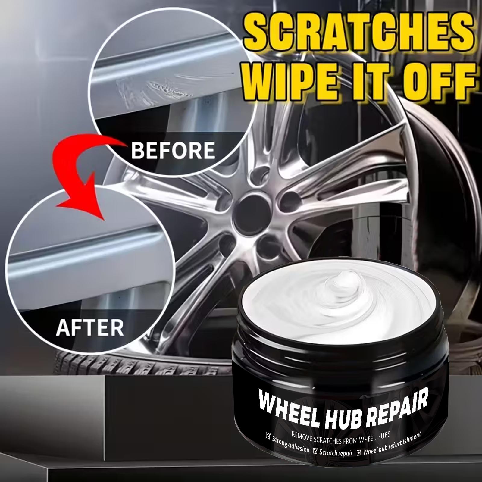 

Automobile wheel hub scratch reconditioning paste, tire hub scratch paint repair paste - black and white Silvery aluminum alloy 100ml