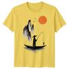 A Japanese Boat At Sunset Mens T-Shirt Vintage Nautical Ocean Beach Summer Gift