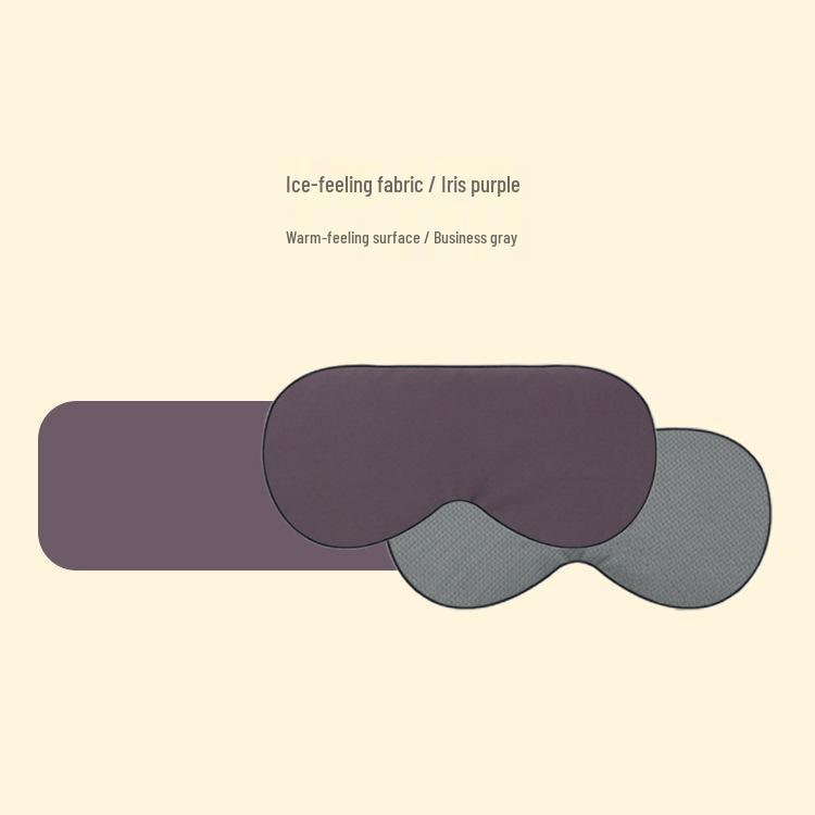 Reversible Warm & Cool Sleep Mask: Light-Blocking, Breathable, Solid Color Eye Protection