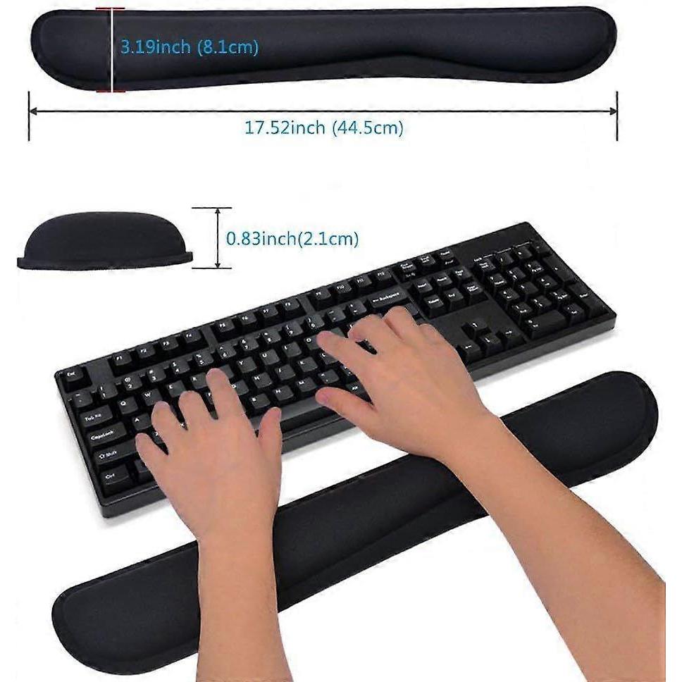 Keyboard Wrist Rest Gel Gaming Keyboard Mat Pad Ergonomic Memory Foam Keyboard