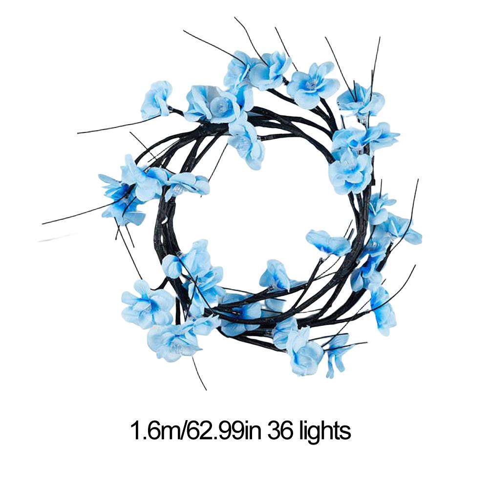 Flower String Lights with Remote Control Artificial Flower Vine Light Bendable DIY Fairy Light USB Plug In for Living Room