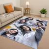 3D Kpop Hyunjin Star Art living Room Non-Slip Area Rug Soft Carpet for Bedroom Playroom and Sofa,Easy Clean Home Decor Doormat
