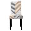 Printed Chair Cover Elastic Kitchen Seat Cover Stretch Spandex Chair Covers for Dining Room Wedding Hotel Banque… More