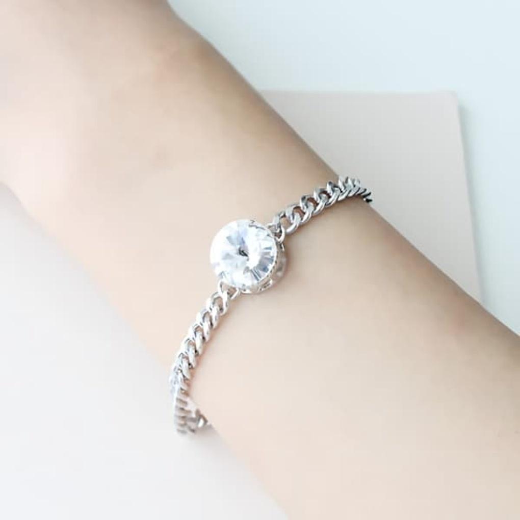 

Women s Big Cubic Chain Bold Layered Bracelet Black Cubic