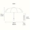 Creative Minimalist Logo Sun Umbrella,Automatic Folding Rain & Shine Dual-Use Outdoor Portable Printed Parasol - Durably Sturdy TA039