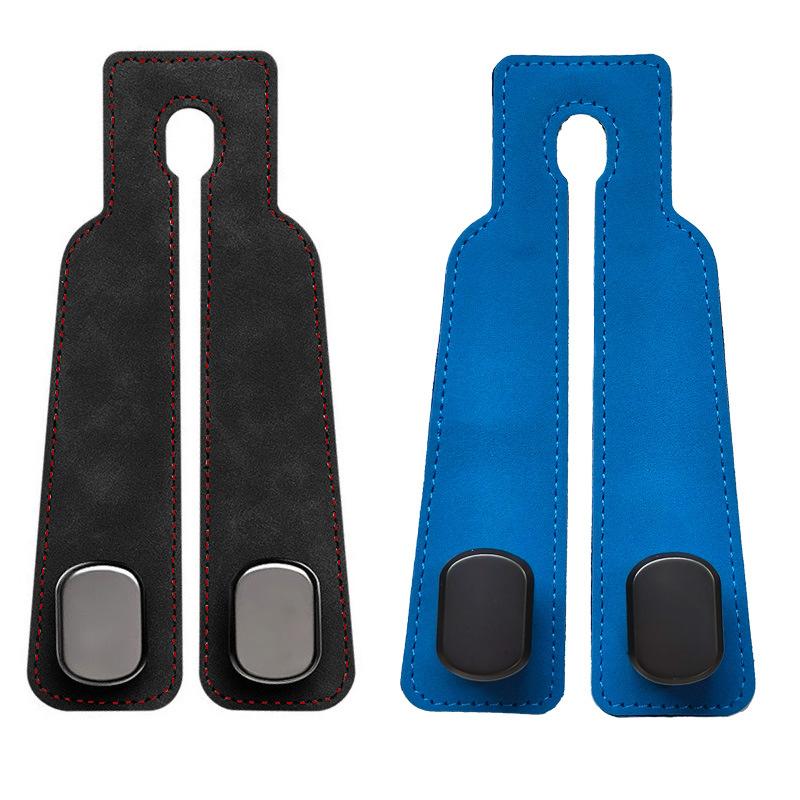 Car Seat Back Hook – Creative Suede-Finish Leather – Rear-Seat Storage & Organizer – Compact Interior Hook