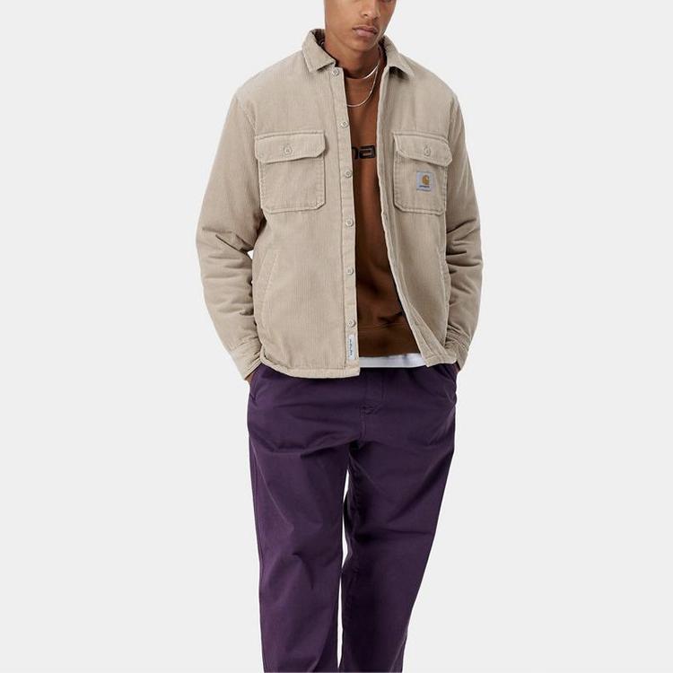 Carhartt WIP Single Breasted Corduroy Shirt Jacket Men jackets Light-Brown I028827-G1-00