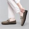 Handmade Soft Leisure Shoes Genuine Leather Men Casual Loafers Breathable Slip-On Flats Comfortable for Drive Footwear Moccasins