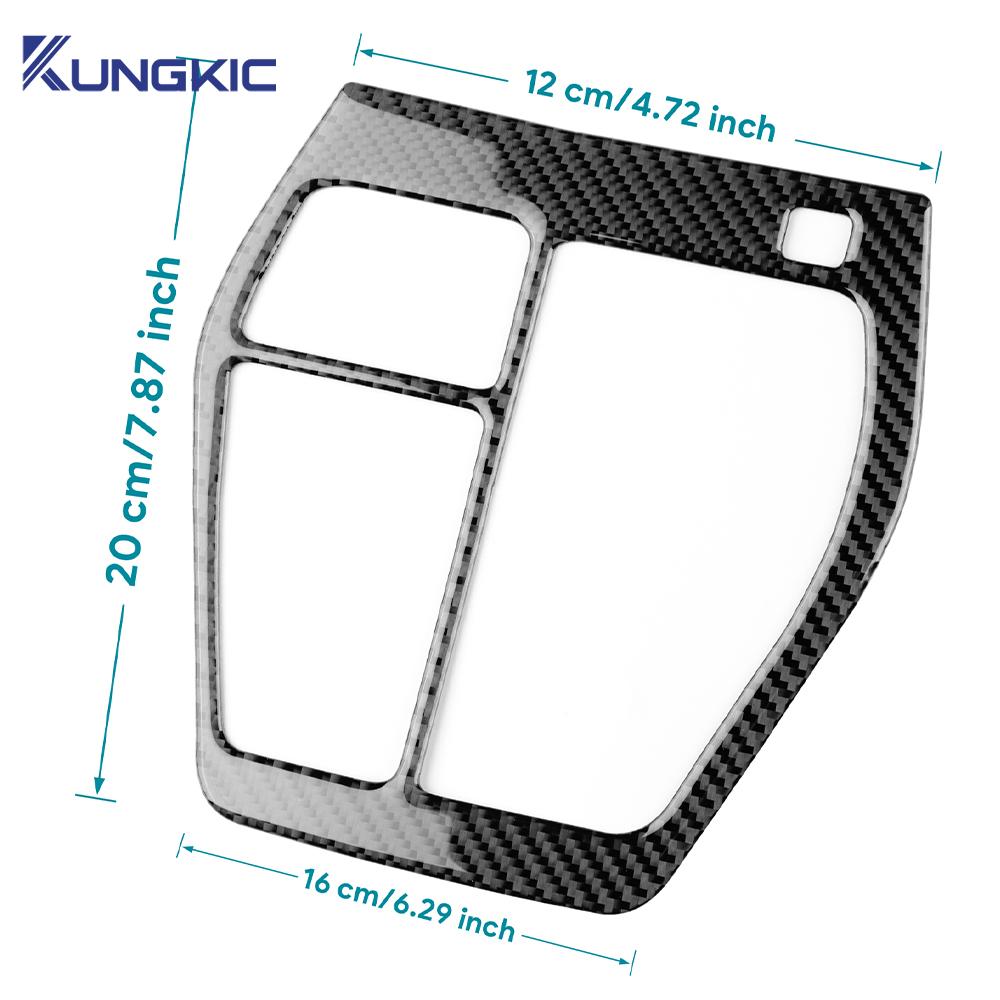 Für Toyota RAV4 XA50 2019 2020 2021 2022 2023 2024 2025 Echter Weicher Kohlefaser Aufkleber LHD RHD Auto Schalthebel Panel Zubehör