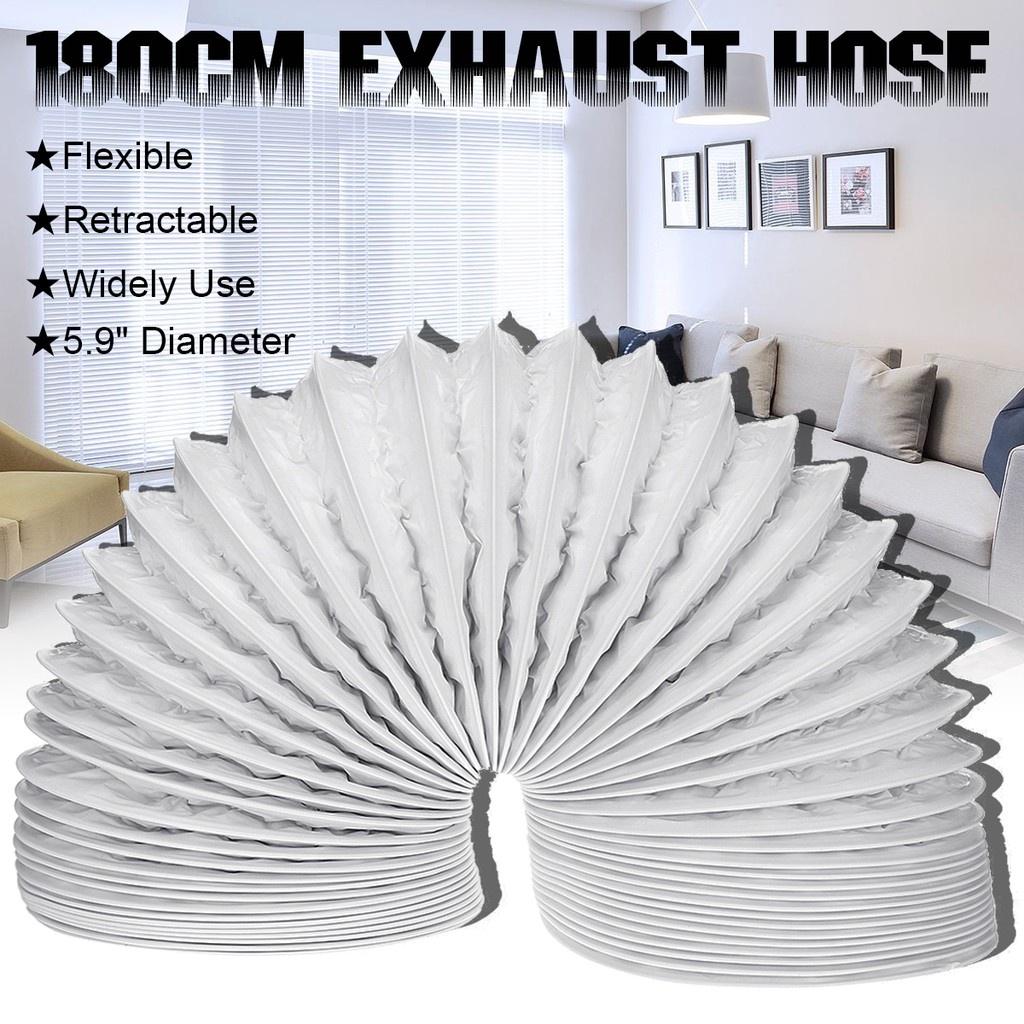 

Универсальный портативный кондиционер Вытяжной шланг Труба Оконный патрубок Интерфейс Алюминиевая фольга 5,9 x71 Белый+Серебристый