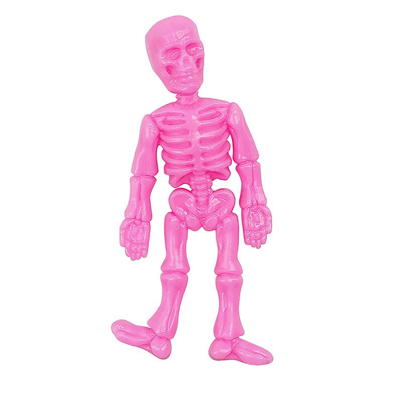 5Pcs Halloween Dehnbar Skelett Party Favors Tpr Weichgummi Zombie Horror Stress Relief Spielzeug Halloween Geschenke Für Mann Kinder