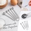 Stainless Measuring Spoons 5 Piece Set for Baking and Cooking